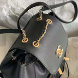 Interior view of statement refined women's handbag – women's statement bag