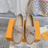 Louis Vuitton White Low-Top Sneakers - Toe Detail View