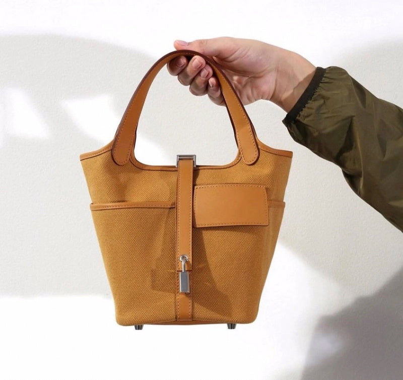 Close-up detail of graceful bag design