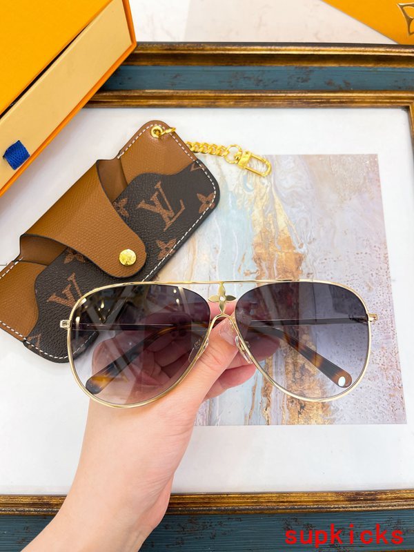 Front view of Louis Vuitton unisex sunglasses
