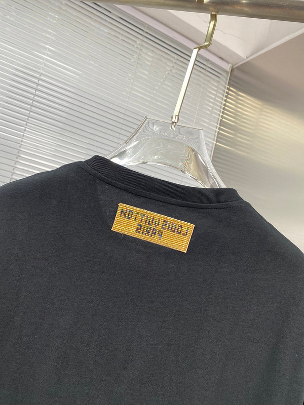 Back view of Louis Vuitton cotton t-shirt with streetwear-inspired cut