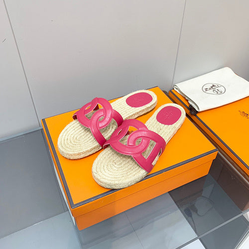 Hermes sandals Style 198 - texture and material detail