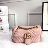 Front view of classic refined women's handbag – women's statement bag