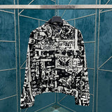 Front view of Louis Vuitton luxury clothing with runway-inspired design