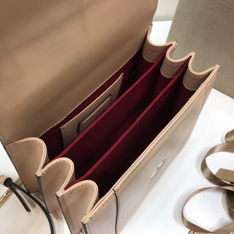 Statement Vegan Leather Handbag - Signature Hardware Accents | Women's Designer-Inspired Purse #1768 - alternate angle view (image 8) of designer-inspired handbag