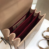 Statement Vegan Leather Handbag - Signature Hardware Accents | Women's Designer-Inspired Purse #1768 - alternate angle view (image 8) of designer-inspired handbag
