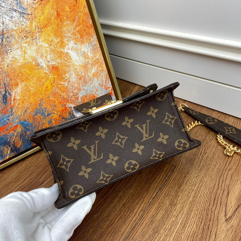 Interior view of structured everyday-luxe women's handbag – women's luxury handbag