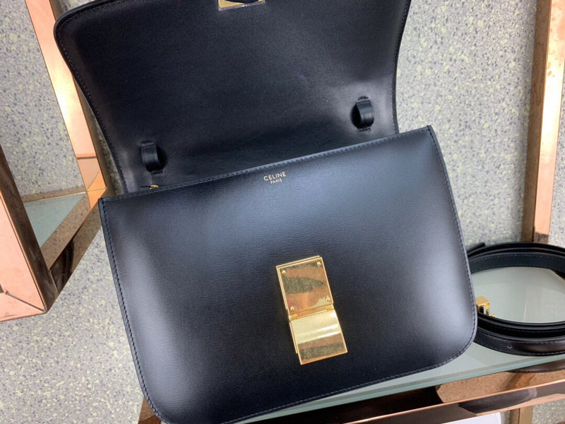 Handle and strap detail of elevated classic women's handbag – women's statement bag