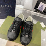 Gucci muted earth tones luxury sneakers view 10 heritage-inspired look