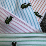 Back view of Lacoste luxury clothing with logo-detail design