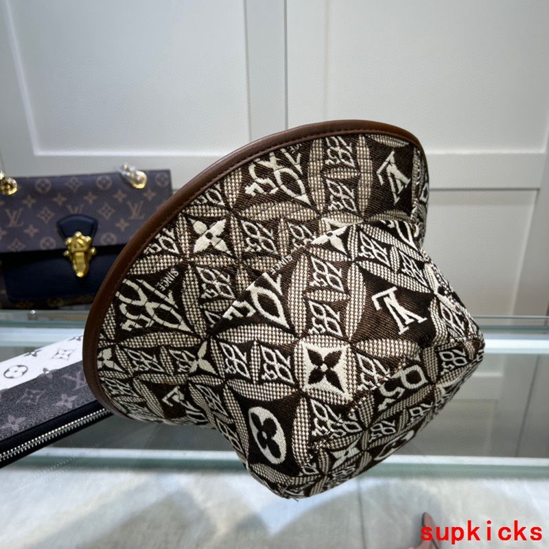 Close-up detail view of Louis Vuitton unisex cap