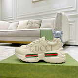 Gucci muted earth tones luxury sneakers view 8 cushioned comfort fit