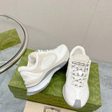Gucci muted earth tones luxury sneakers view 8 retro runner design