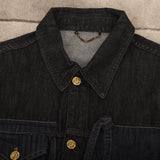 Back view of Louis Vuitton luxury clothing with logo-detail design