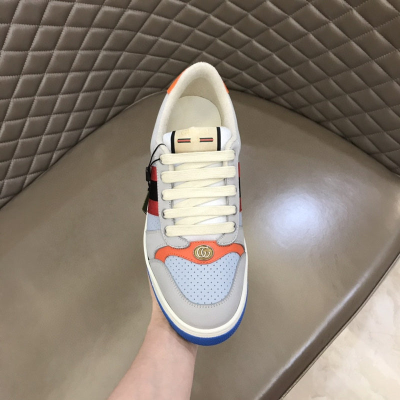 Gucci muted earth tones luxury sneakers view 4 heritage-inspired look