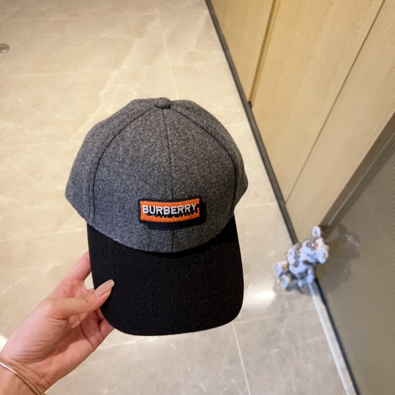 Side view of Burberry unisex cap