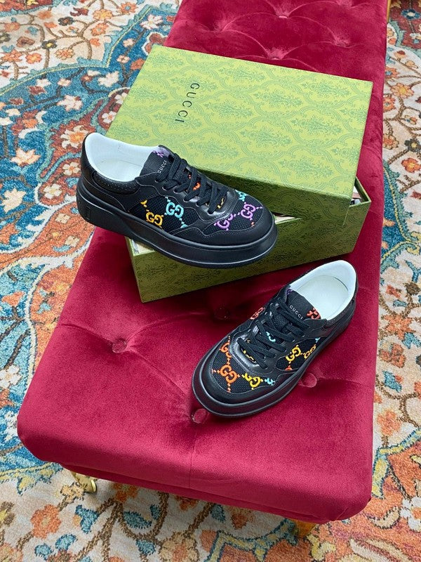 Gucci all-black luxury sneakers view 6 low-top design
