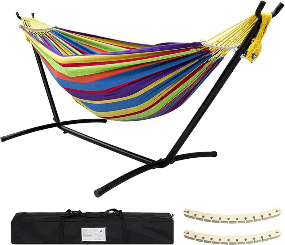 Double Hammock with Stand Included 450Lb Capacity Steel Stand