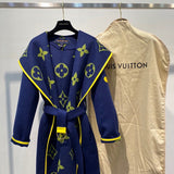 Back view of Louis Vuitton luxury clothing with contemporary cut