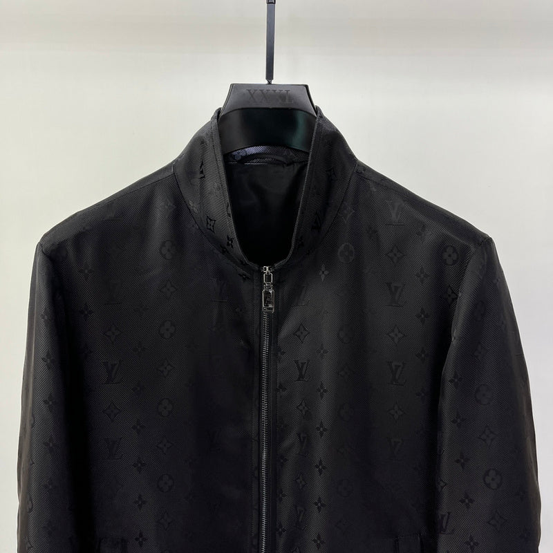Side profile of Louis Vuitton luxury clothing with label-forward styling