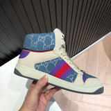 Gucci all-black luxury sneakers view 10 retro runner design
