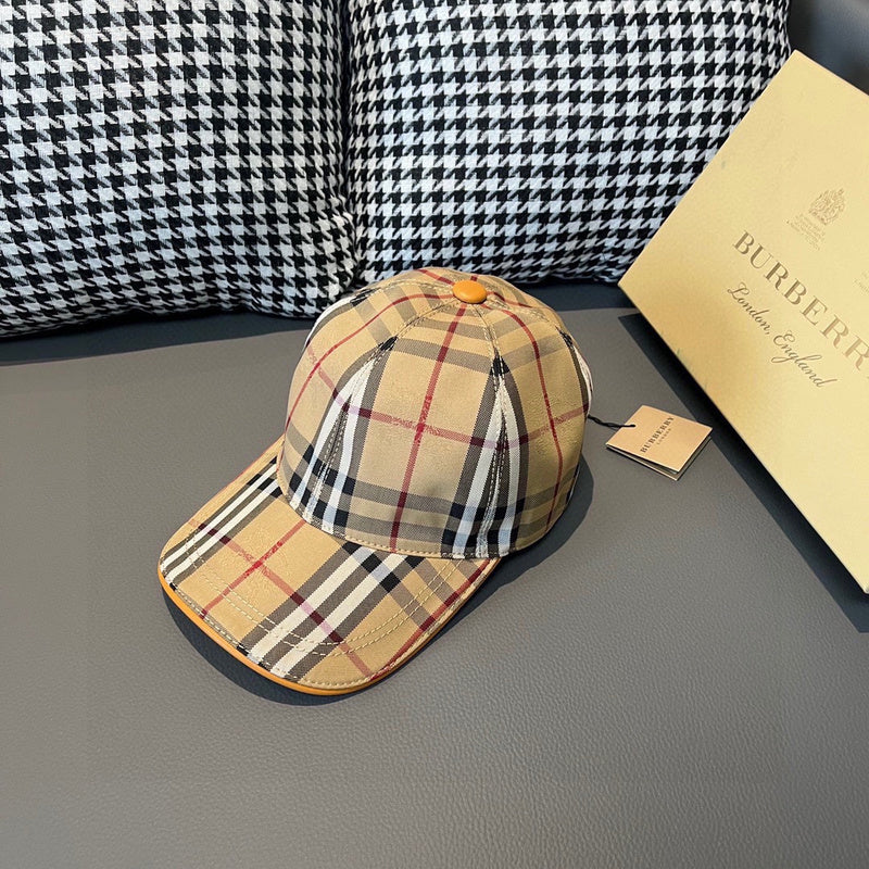 Front view of Burberry unisex cap