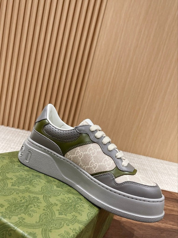 Gucci two-tone luxury sneakers view 8 minimalist modern build