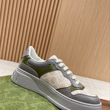 Gucci two-tone luxury sneakers view 8 minimalist modern build