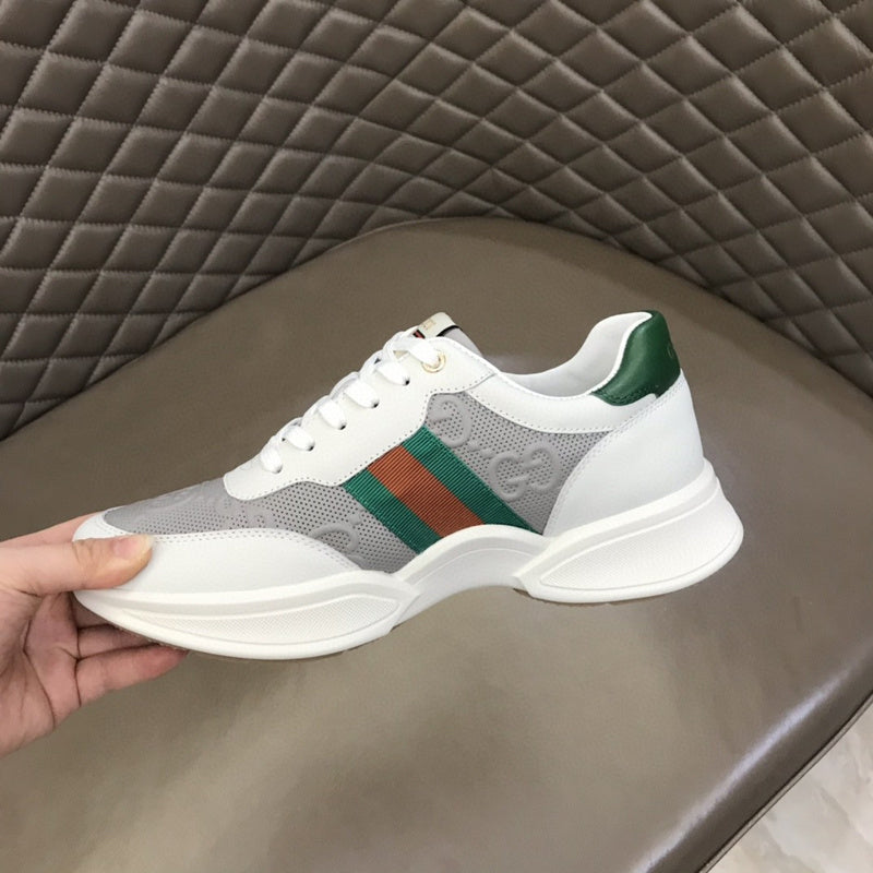 Gucci sneakers detailed view showing premium designer craftsmanship