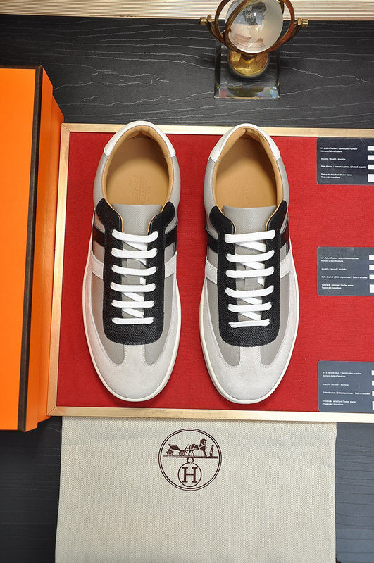 Hermès Chocolate Brown Chunky Platform Sneakers - Back View