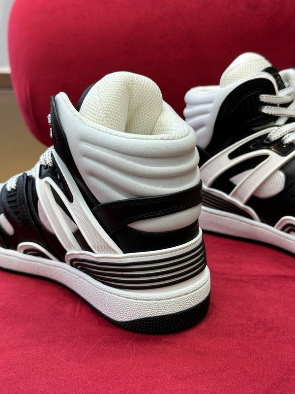 Gucci sneakers detailed view showing premium designer craftsmanship