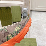 Gucci sneakers detailed view showing premium designer craftsmanship