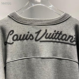 Side profile of Louis Vuitton luxury clothing with everyday silhouette