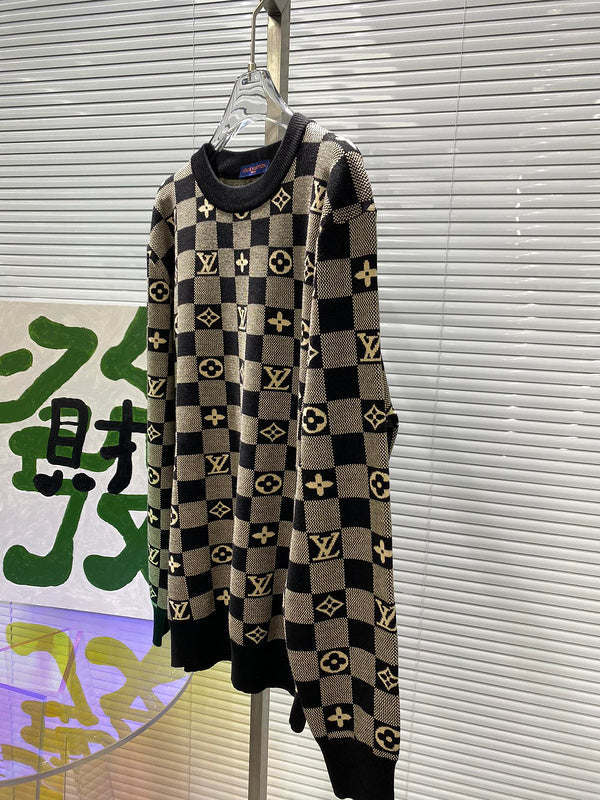 Full styled look of Louis Vuitton luxury clothing with contemporary cut