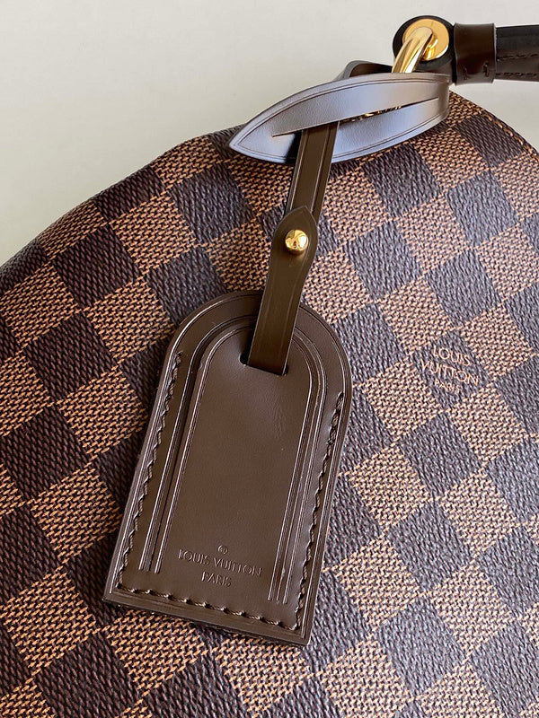 Back view of signature sleek women's handbag – women's luxury handbag