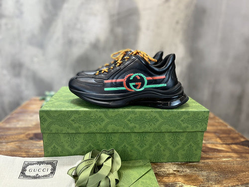 Gucci fresh white-and-black luxury sneakers view 11 minimalist modern build
