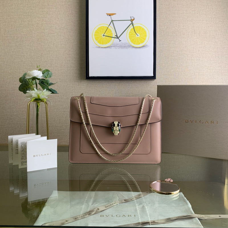 Bold Premium PU Leather Handbag - Statement Silhouette | Women's Premium Handbag #1690 - front view (image 1) of designer-inspired handbag