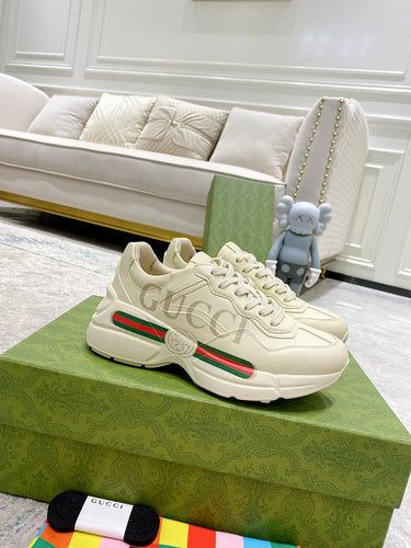 Gucci muted earth tones luxury sneakers view 11 cushioned comfort fit