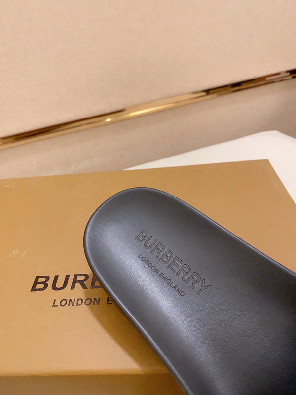 Burberry Chocolate Brown Combat Boots - Toe Detail View