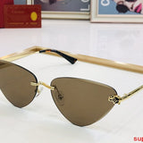 Close-up detail view of Cartier unisex sunglasses