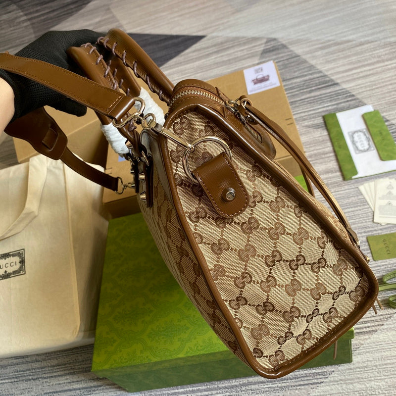 Top view of polished refined women's handbag – women's luxury handbag