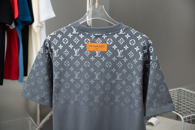 Back view of Louis Vuitton cotton t-shirt with signature branding