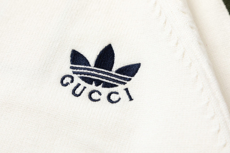 Full styled look of Gucci luxury clothing with logo-detail design