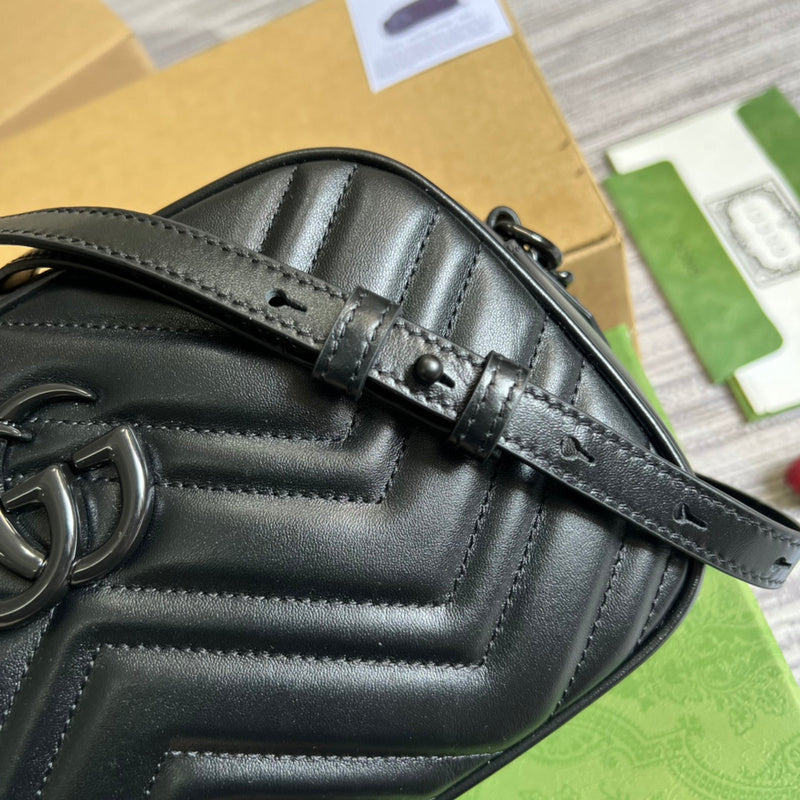 Side profile of signature refined women's handbag – women's luxury handbag