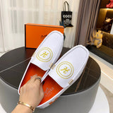 Hermès Beige Chunky Platform Sneakers - Toe Detail View