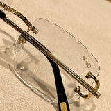 Close-up detail view of Cartier unisex sunglasses
