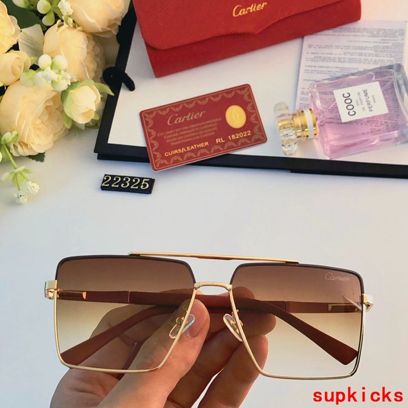 Angled view of Cartier unisex sunglasses