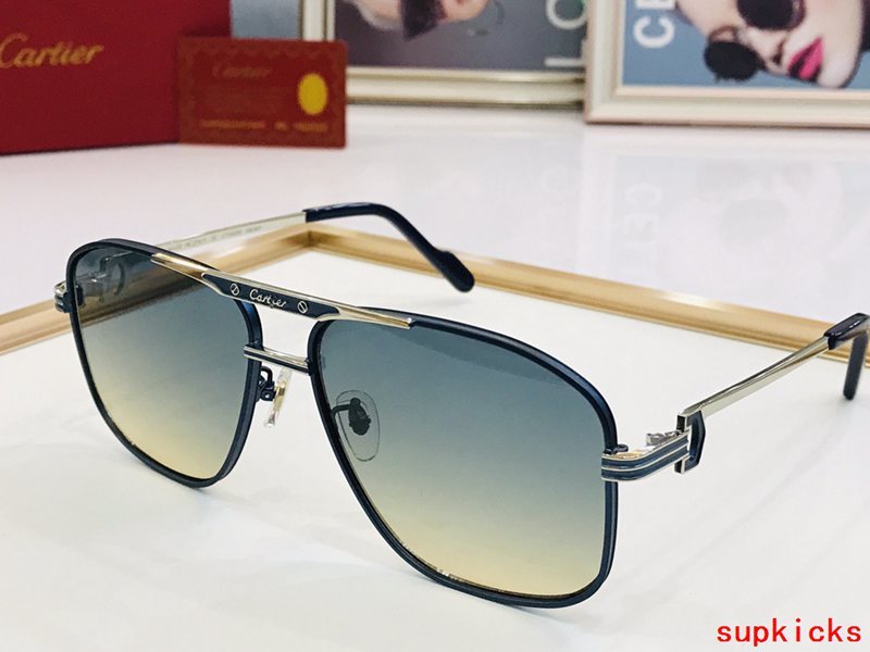 Angled view of Cartier unisex sunglasses