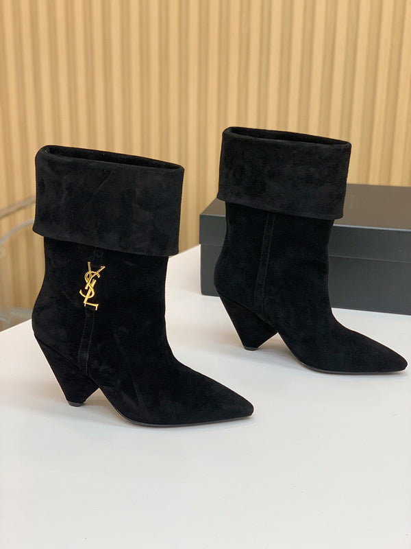 Saint Laurent luxury shoes detail shot