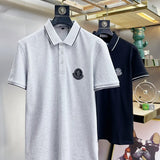 Back view of Moncler luxury clothing with logo-detail design